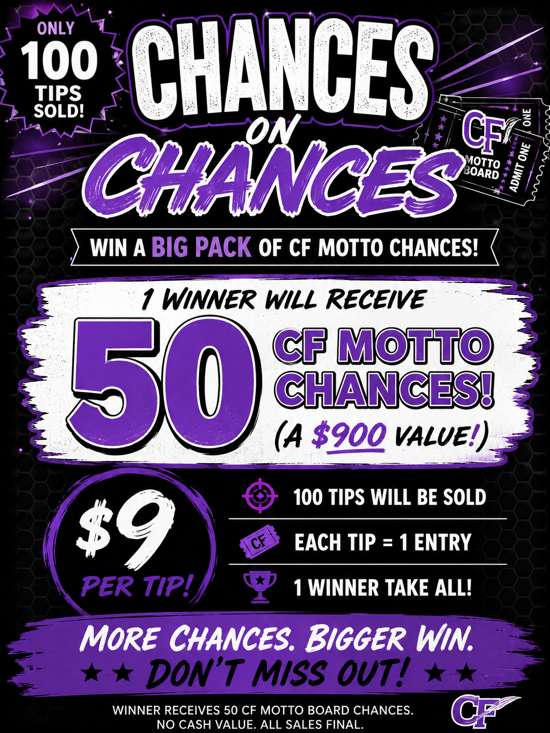 #5 50 chances for the CF Motto & Trailer