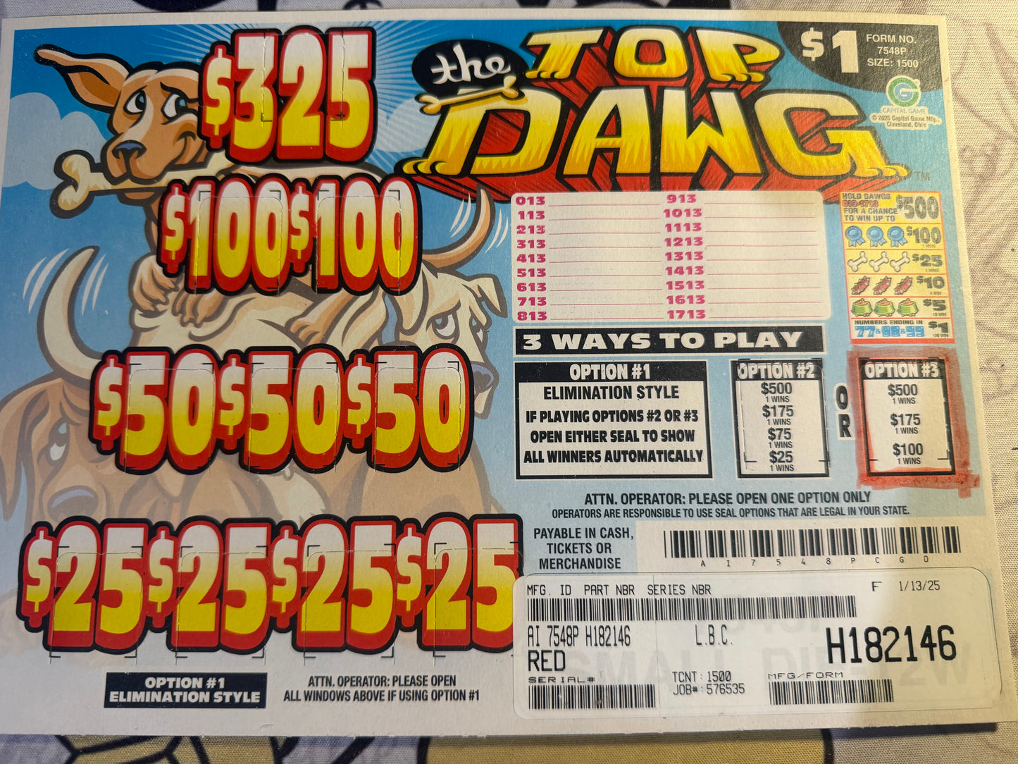 The Top Dawg sn H182146