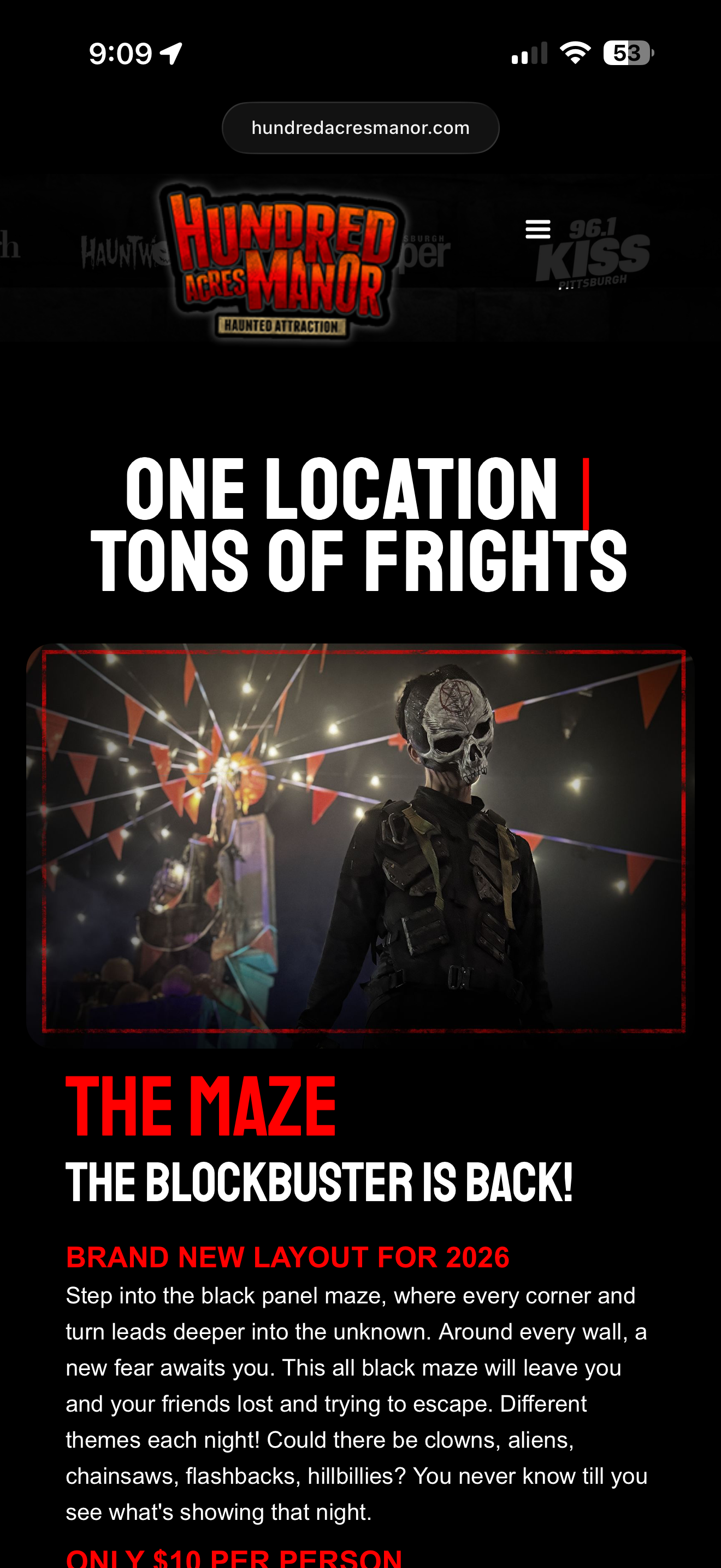 Hundred Acres Manor Tickets