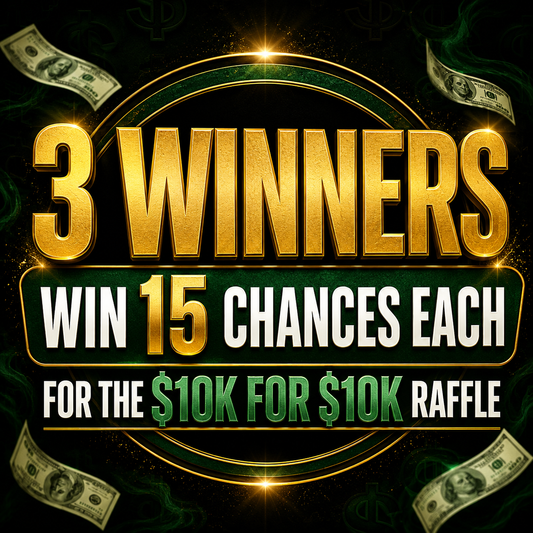 3 winners - 15 chances