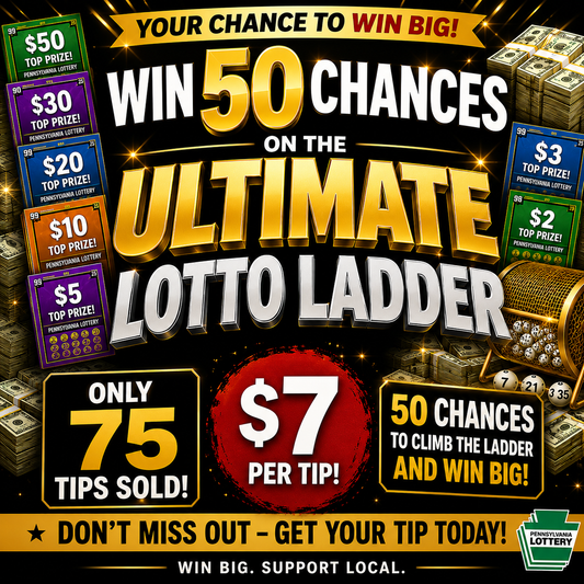 50 chances for the Ultimate Lotto Ladder