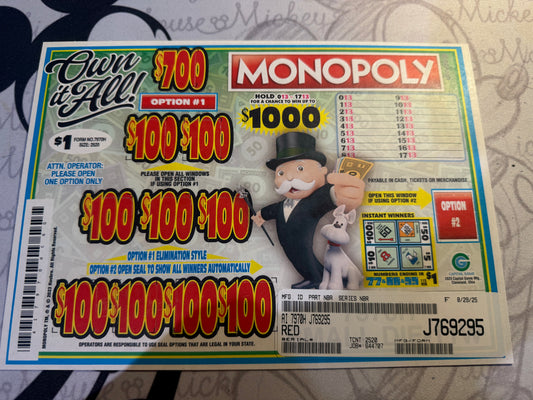 Monopoly Own it All SN J769295