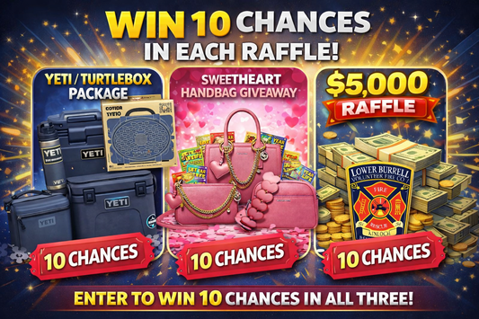#2 Yeti, Purses & Cash chances