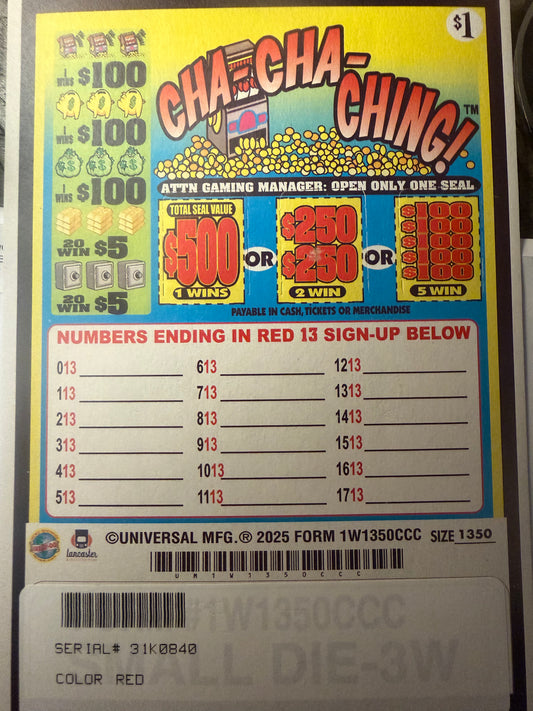 Cha Cha Ching sn 31k0840