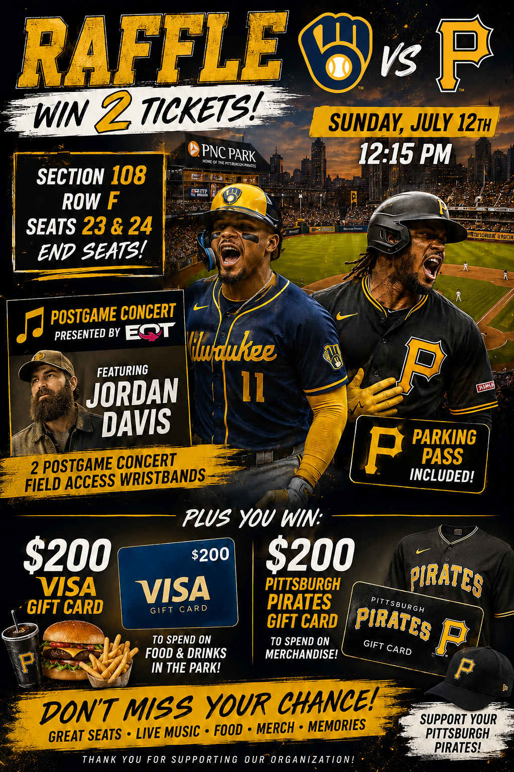 Brewers VS Pirates Jult 12th