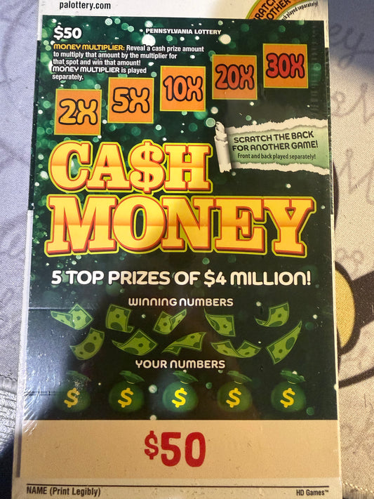 25X to win the Cash Money