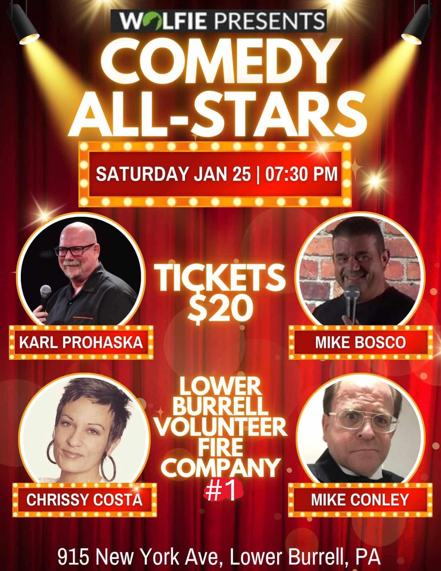 Wolfie Presents: Comedy ALL-STARS