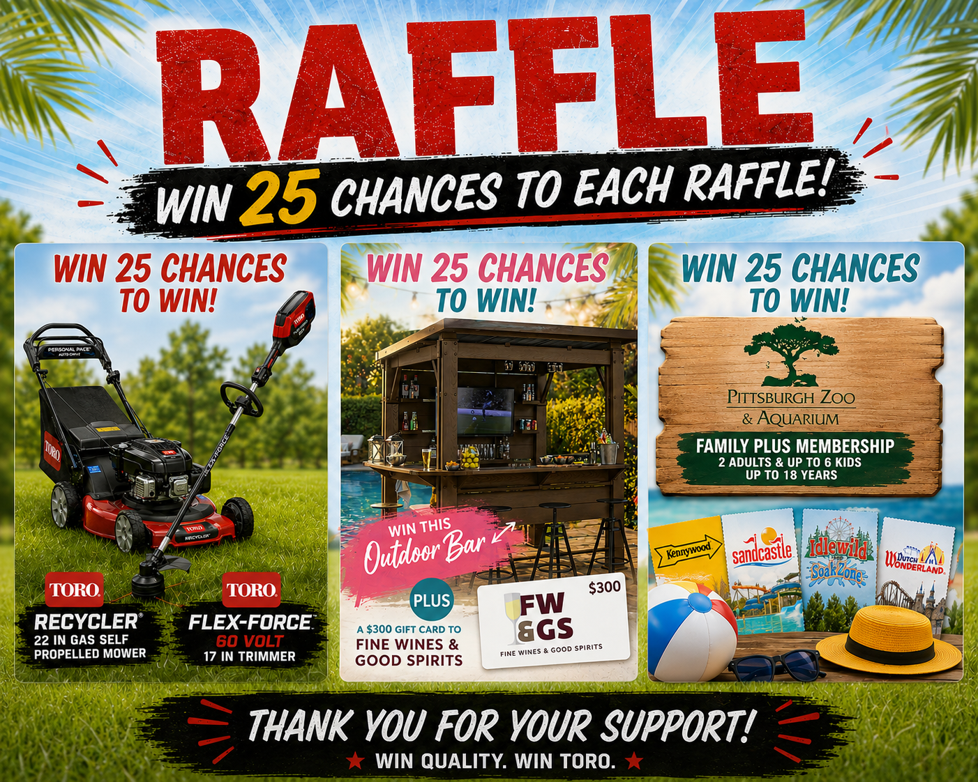 multiple chances, multiple prizes